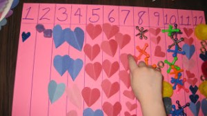 counting sheet in use