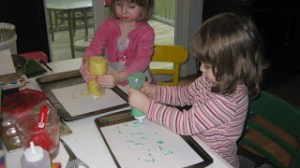 puffy paint painting